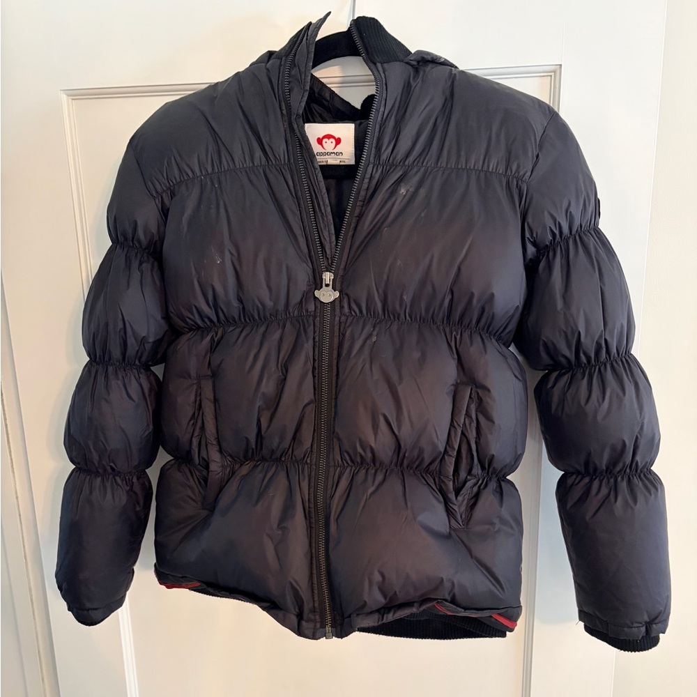 Boys’ Appaman Quilted Puffer Jacket – Black, Size 12 (Big Kids)